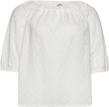 Baldo Tops Blouses Short-sleeved White Persona By Marina Rinaldi