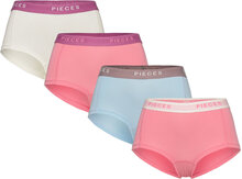 Pclogo Lady 4 Pack Solid Bc Lingerie Panties Hipsters/boyshorts Rosa Pieces*Betinget Tilbud