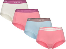 Pclogo Lady 4 Pack Solid Noos Bc Hipstertrosa Underkläder Pink Pieces