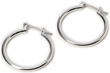 Layla Recycled Medium Hoop Earrings Silver-Plated Accessories Jewellery Earrings Hoops Silver Pilgrim