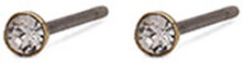 Yana Micro Crystal Earstuds Gold-Plated Accessories Jewellery Earrings Studs Silver Pilgrim