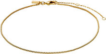 Pallas Recycled Anklet Gold-Plated Accessories Jewellery Ankle Chain Gold Pilgrim