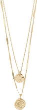Haven 2-In-1 Coin Necklace Gold-Plated Accessories Jewellery Necklaces Dainty Necklaces Gold Pilgrim