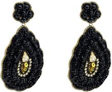 Yara Pendular Earring Black Örhänge Smycken Black Pipol's Bazaar