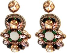 Jasmin Glamour Ear Multi Accessories Jewellery Earrings Studs Multi/mønstret Pipol's Bazaar*Betinget Tilbud