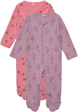 Nightsuit W/F -Buttons 2-Pack Pyjamas Sie Jumpsuit Multi/patterned Pippi
