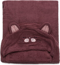 Organic Hooded Bath Towel Home Bath Time Towels & Cloths Towels Purple Pippi