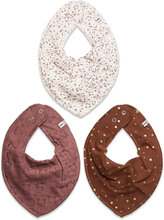 Bandana Bib Girl -Aop Baby & Maternity Care & Hygiene Dry Bibs Brun Pippi*Betinget Tilbud