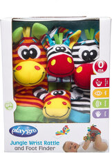 Jungle Wrist Rattle And Foot Finder Toys Baby Toys Rattles Multi/patterned Playgro