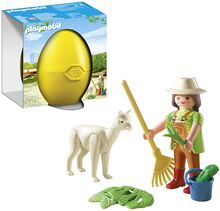 Playmobil Easter Eggs Dyrepasser Med Alpaka - 4944 Toys Playmobil Toys Multi/patterned PLAYMOBIL