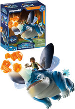 Playmobil How To Train Your Dragon Dragons: The Nine Realms - Plowhorn & D'angelo - 71082 Toys Playmobil Toys Playmobil How To Train Your Dragon Multi/patterned PLAYMOBIL