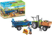 Playmobil Country Traktor Med Henger - 71249 Toys Playmobil Toys Playmobil Country Multi/mønstret PLAYMOBIL*Betinget Tilbud