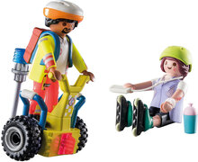 Playmobil Starter Pack – Redning Med Balance-Racer - 71257 Toys Playmobil Toys Playmobil City Life Multi/patterned PLAYMOBIL