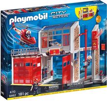 Playmobil City Action Stor Brandstation - 9462 Toys Playmobil Toys Playmobil City Action Multi/patterned PLAYMOBIL