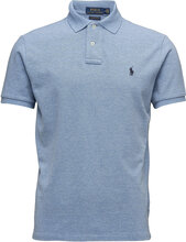 Custom Slim Fit Mesh Polo Shirt Tops Polos Short-sleeved Blue Polo Ralph Lauren