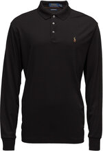 Custom Slim Fit Soft Cotton Polo Shirt Tops Polos Long-sleeved Black Polo Ralph Lauren
