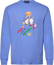 Classic Fit Polo Bear Jersey T-Shirt Tops T-Langærmet Skjorte Blue Polo Ralph Lauren