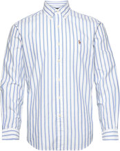 Custom Fit Striped Oxford Shirt Tops Shirts Casual Blue Polo Ralph Lauren