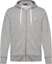 Loopback Fleece Full-Zip Hoodie Tops Sweatshirts & Hoodies Hoodies Grey Polo Ralph Lauren