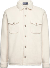 Pile Fleece Overshirt Tops Overshirts Cream Polo Ralph Lauren