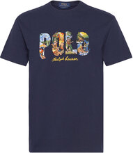 Classic Fit Graphic Logo Jersey T-Shirt Tops T-shirts Short-sleeved Blue Polo Ralph Lauren