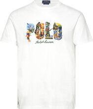 Classic Fit Graphic Logo Jersey T-Shirt Tops T-shirts Short-sleeved White Polo Ralph Lauren