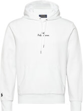Logo Double-Knit Hoodie Tops Sweatshirts & Hoodies Hoodies White Polo Ralph Lauren