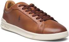 Heritage Court Ii Leather Sneaker Låga Sneakers Brown Polo Ralph Lauren