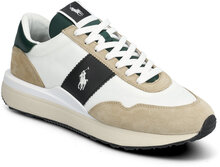 Train 89 Suede-Paneled Sneaker Låga Sneakers White Polo Ralph Lauren