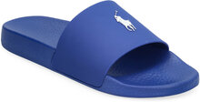 Signature Pony Slide Shoes Summer Shoes Sandals Pool Sliders Blue Polo Ralph Lauren