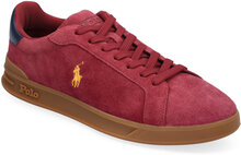 Heritage Court Ii Suede Sneaker Låga Sneakers Red Polo Ralph Lauren