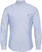 Slim Fit Oxford Shirt Tops Shirts Business Blue Polo Ralph Lauren