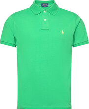 Slim Fit Mesh Polo Shirt Designers Knitwear Short Sleeve Knitted Polos Green Polo Ralph Lauren
