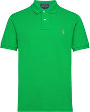 Slim Fit Mesh Polo Shirt Designers Knitwear Short Sleeve Knitted Polos Green Polo Ralph Lauren