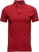 Slim Fit Mesh Polo Shirt Tops Polos Short-sleeved Red Polo Ralph Lauren