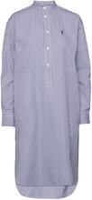 Striped Cotton Shirtdress Kort Klänning Blue Polo Ralph Lauren
