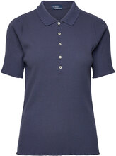 Ribbed Polo Shirt Tops T-shirts & Tops Polos Navy Polo Ralph Lauren
