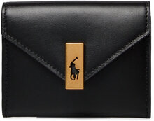 Polo Id Leather Fold-Over Card Case Bags Card Holders & Wallets Wallets Black Polo Ralph Lauren