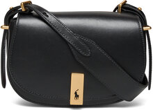 Polo Id Calfskin Saddle Bag Bags Crossbody Bags Black Polo Ralph Lauren