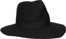 Logo Wool Fedora Accessories Headwear Hats Black Polo Ralph Lauren