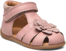 Starters™ Flower Velcro Sandal Shoes Summer Shoes Sandals Pink Pom Pom