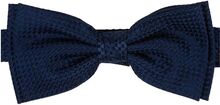 Solid Silk Bow Tie Butterfly Navy Portia 1924
