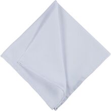 Solid Cotton Pocket Square Brystlommetørklæde White Portia 1924