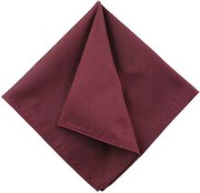 Solid Silk Pocket Square Brystlommetørklæde Burgundy Portia 1924
