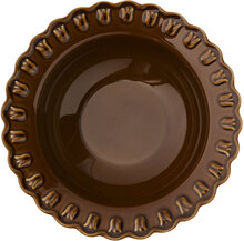 Tulipa Deep Plate 23 Cm 2-Pack Home Tableware Plates Deep Plates Brown PotteryJo