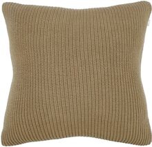 Cushion Knitted Lines Home Textiles Cushions & Blankets Cushion Covers Grønn Present Time*Betinget Tilbud
