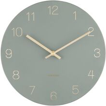 Wall Clock Charm Engraved Numbers Home Decoration Watches Wall Clocks Green KARLSSON
