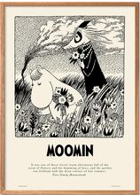 Moomin X Pstr Studio - Summer Flowers Home Decoration Posters & Frames Posters Black & White PSTR Studio*Betinget Tilbud