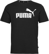 Ess Logo Tee T-shirts Short-sleeved Svart PUMA*Betinget Tilbud