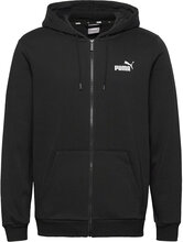 Ess Small Logo Fz Hoodie Fl Hettegenser Genser Svart PUMA*Betinget Tilbud